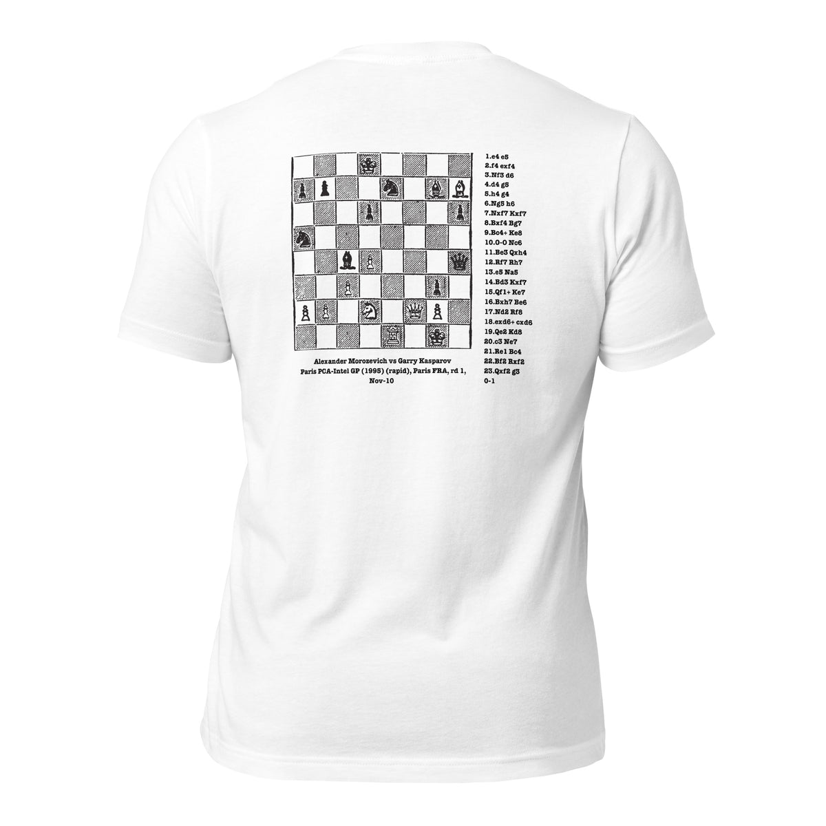 Kings Gambit Chess Fashion T-shirt