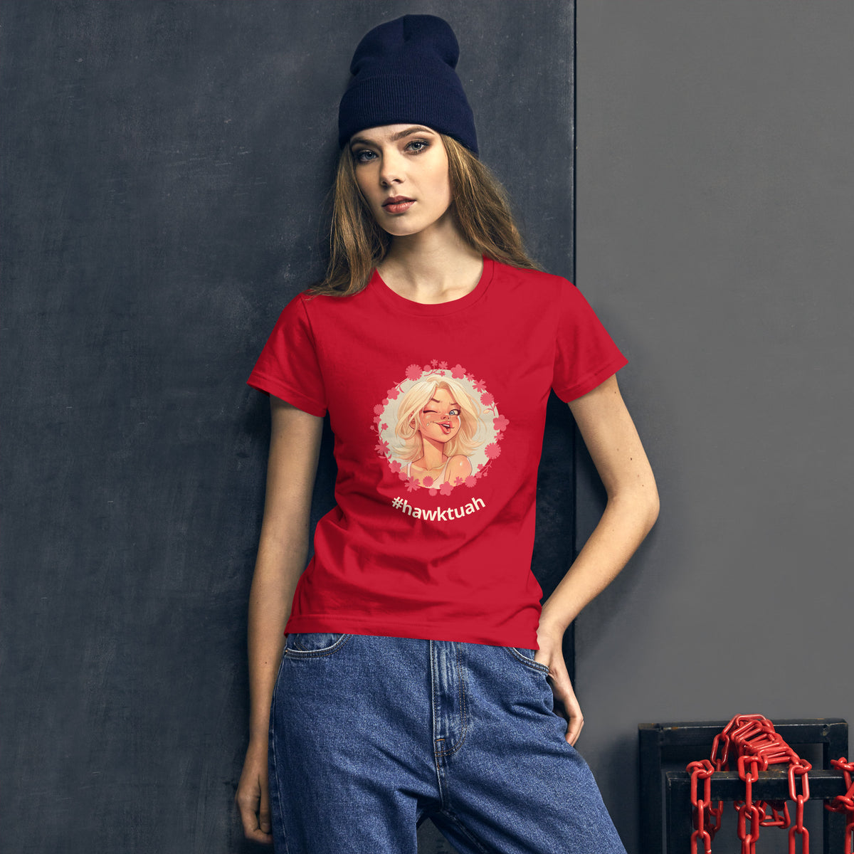 Hawk Tuah Fitted T-shirt